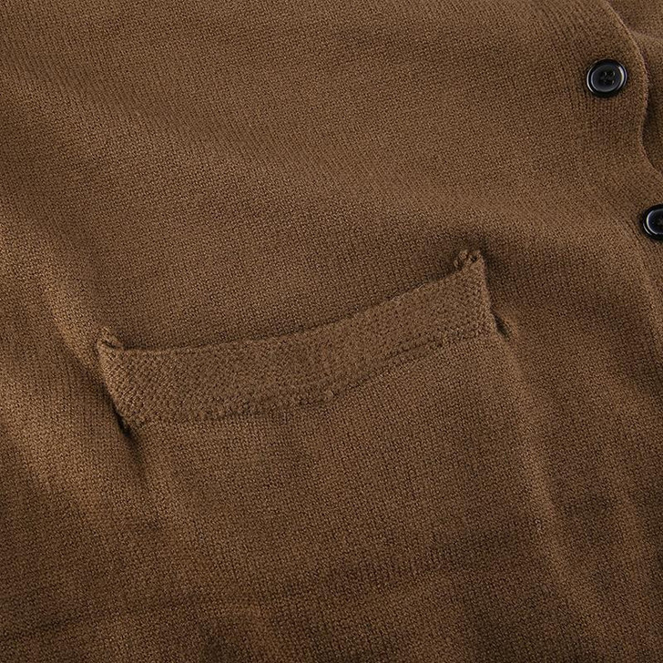 90S AESTHETIC FRONT BUTTONED OVERSIZE BROWN SWEATER 90S AESTHETIC FRONT BUTTONED OVERSIZE BROWN SWEATER