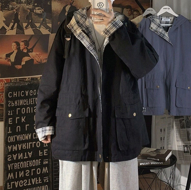 Korean Hooded Bf Jacket Korean Hooded Bf Jacket