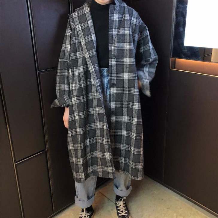 DARK ACADEMIA STYLE VINTAGE LONG COAT - Cosmique Studio - Aesthetic Outfits DARK ACADEMIA STYLE VINTAGE LONG COAT - Cosmique Studio - Aesthetic Outfits