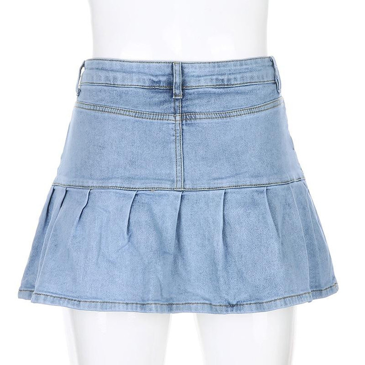 SOFT GIRL PLEATED SEXY MINI SKIRT-aesthetic-clothing-cosmiquestudio.com