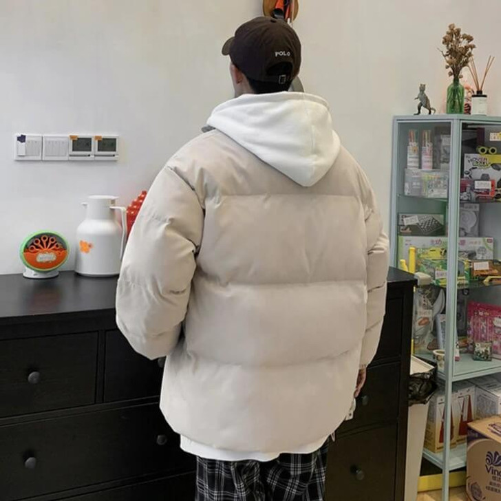 Korean Puffer Zipper Men Jacket