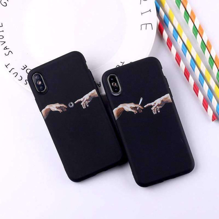 creation of adam phone cases in black