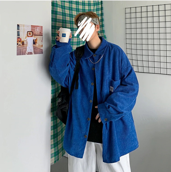 KOREAN CORDUROY MEN SHIRT KOREAN CORDUROY MEN SHIRT