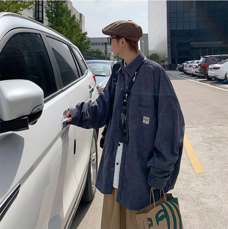 KOREAN CORDUROY MEN SHIRT KOREAN CORDUROY MEN SHIRT