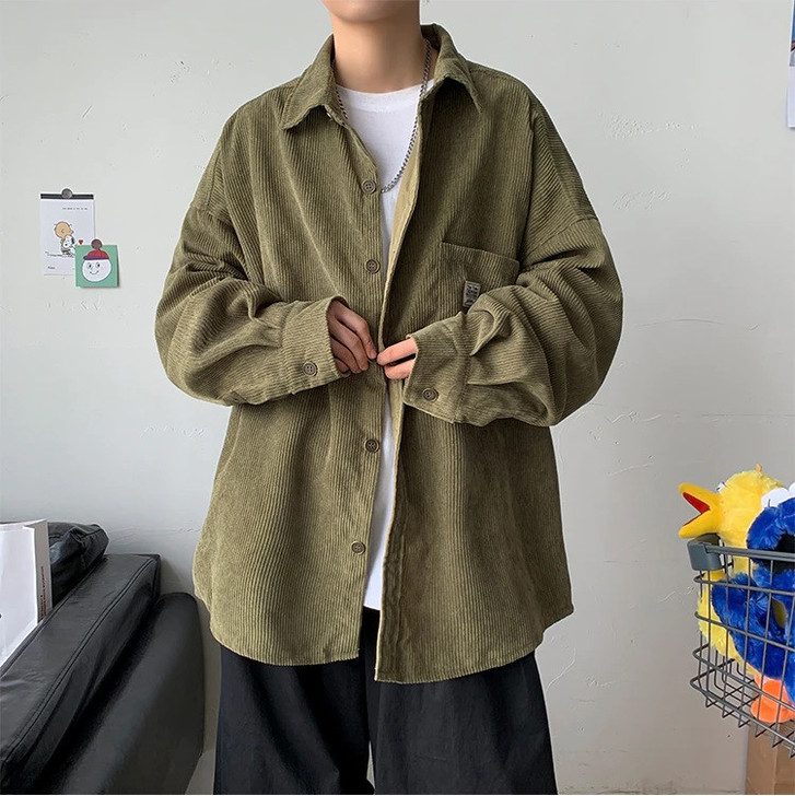 KOREAN CORDUROY MEN SHIRT KOREAN CORDUROY MEN SHIRT