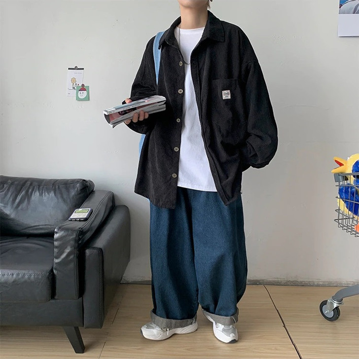 KOREAN CORDUROY MEN SHIRT KOREAN CORDUROY MEN SHIRT