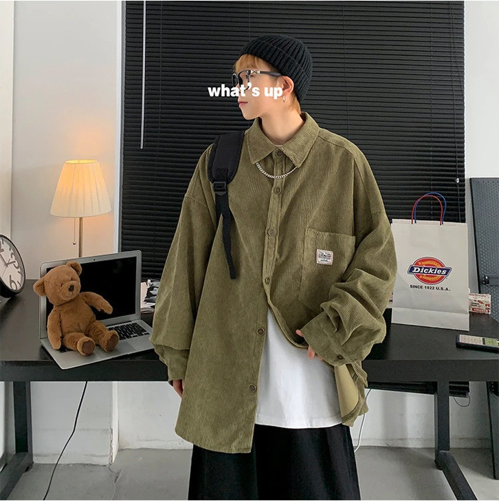 KOREAN CORDUROY MEN SHIRT KOREAN CORDUROY MEN SHIRT