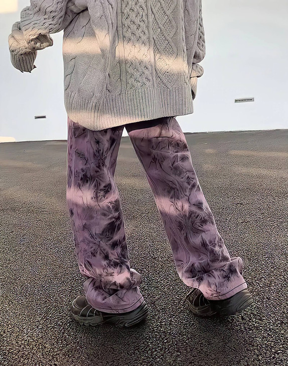 Baddie Tie Dye Denim Pants Baddie Tie Dye Denim Pants
