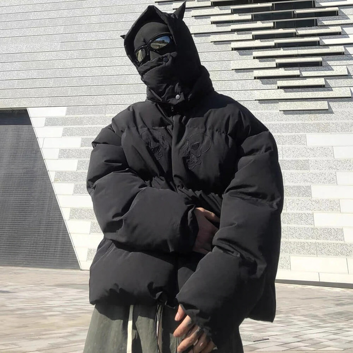 Grunge Devil Hooded Puffer Jacket Grunge Devil Hooded Puffer Jacket