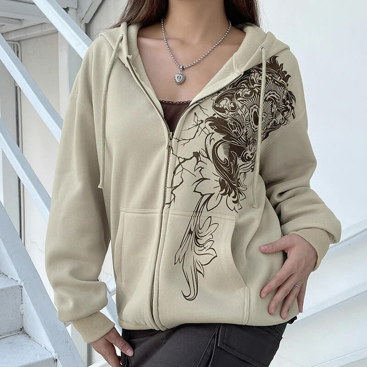 Fairy Grunge Zip Up Hoodie Fairy Grunge Zip Up Hoodie