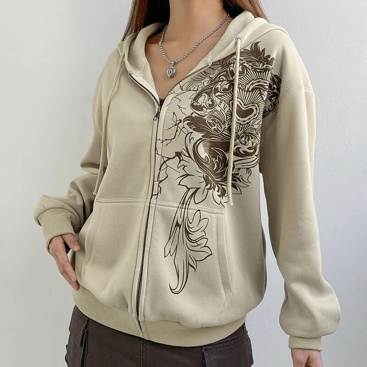 Fairy Grunge Zip Up Hoodie Fairy Grunge Zip Up Hoodie