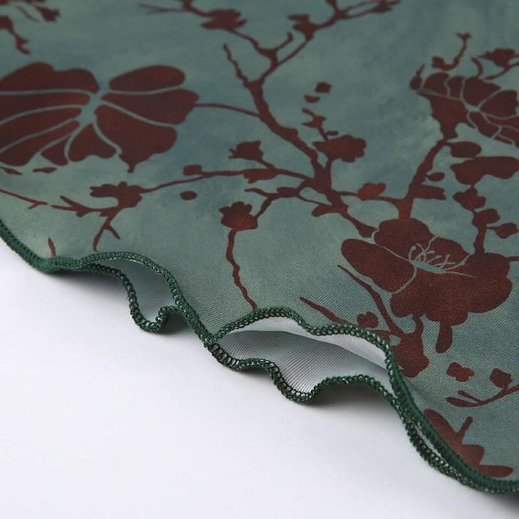 Goblincore Floral Midi Skirt