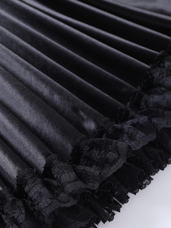 Gothic Lolita Black Mini Dress