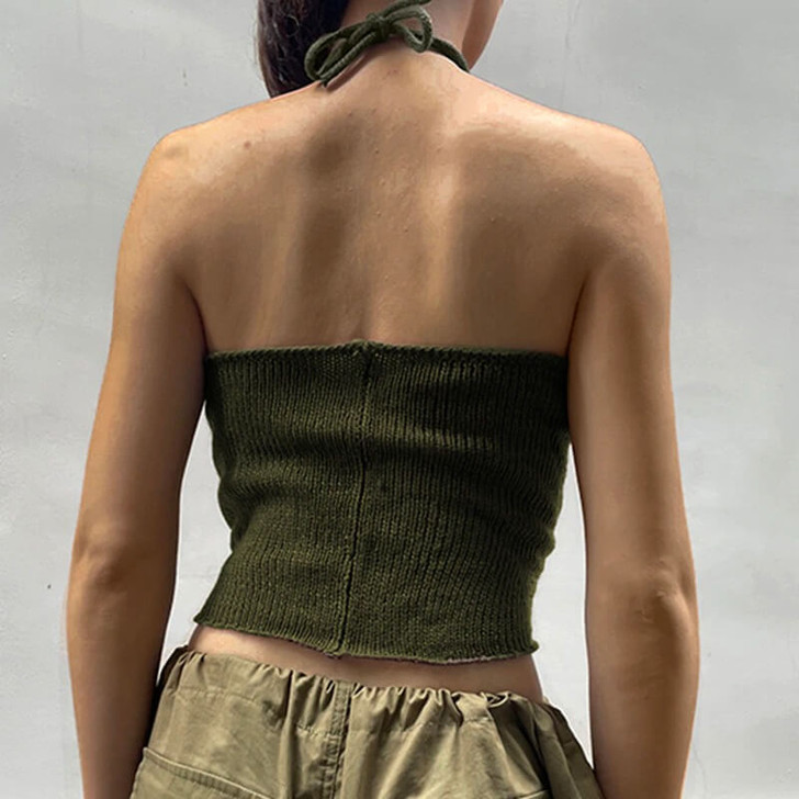 Goblincore Knit Halter Top Goblincore Knit Halter Top
