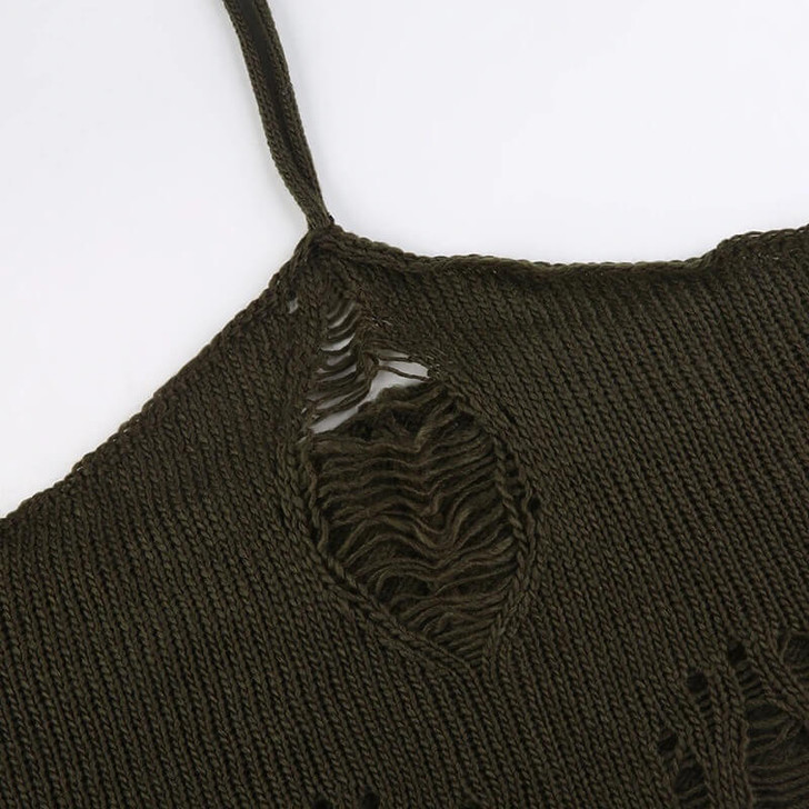 Goblincore Knit Halter Top Goblincore Knit Halter Top