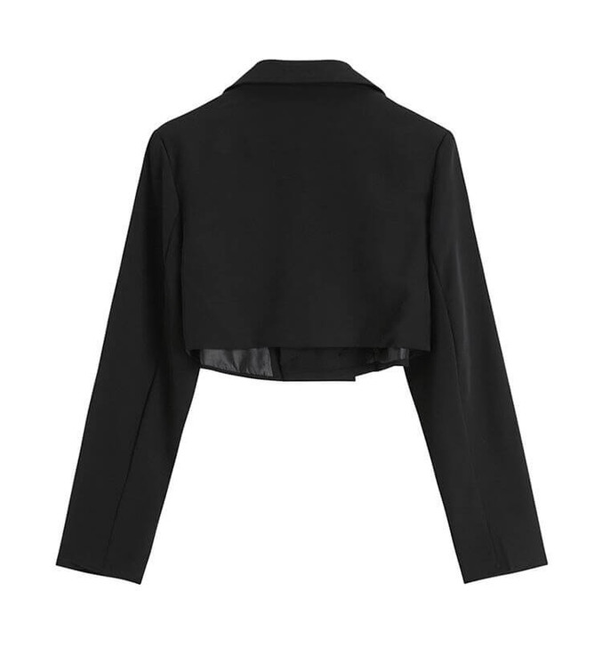 Gothic Cropped Blazer Jacket