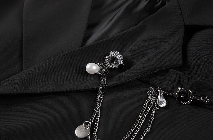 Gothic Cropped Blazer Jacket