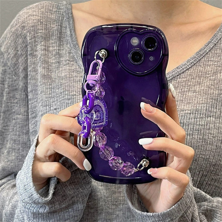 Y2k Purple Heart Phone Case