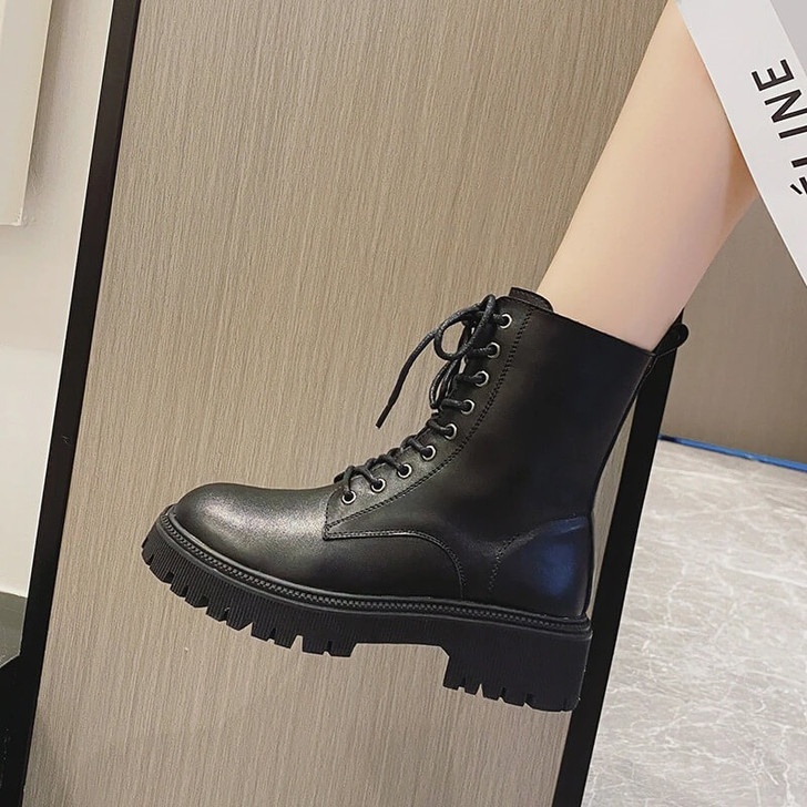 Academia Pu Leather Ankle Boots Academia Pu Leather Ankle Boots