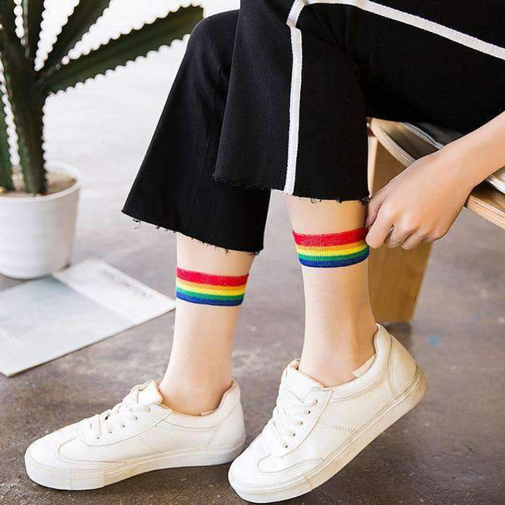 rainbow socks