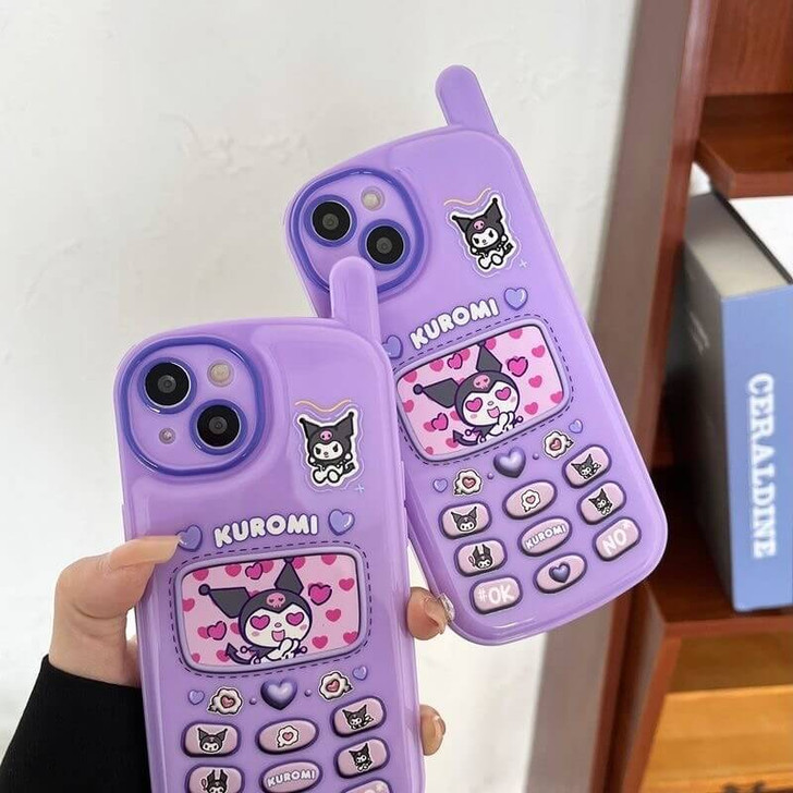 Sanrio character cute purple kuromi phone case