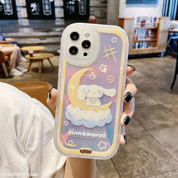 Sanrio aesthetic character cinnamoroll transparent phone case Sanrio aesthetic character cinnamoroll transparent phone case