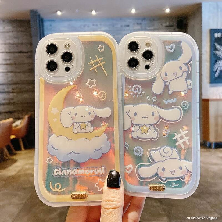 Sanrio aesthetic character cinnamoroll transparent phone case Sanrio aesthetic character cinnamoroll transparent phone case