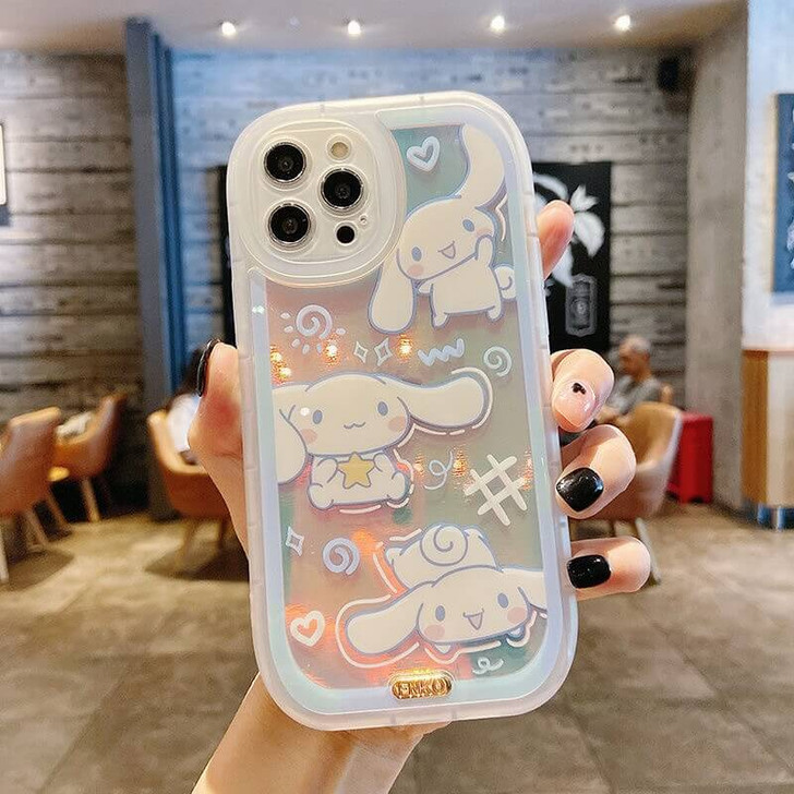 Sanrio aesthetic character cinnamoroll transparent phone case Sanrio aesthetic character cinnamoroll transparent phone case