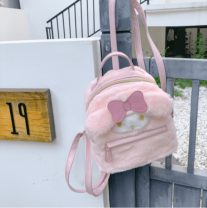 My melody pink plush backpack My melody pink plush backpack