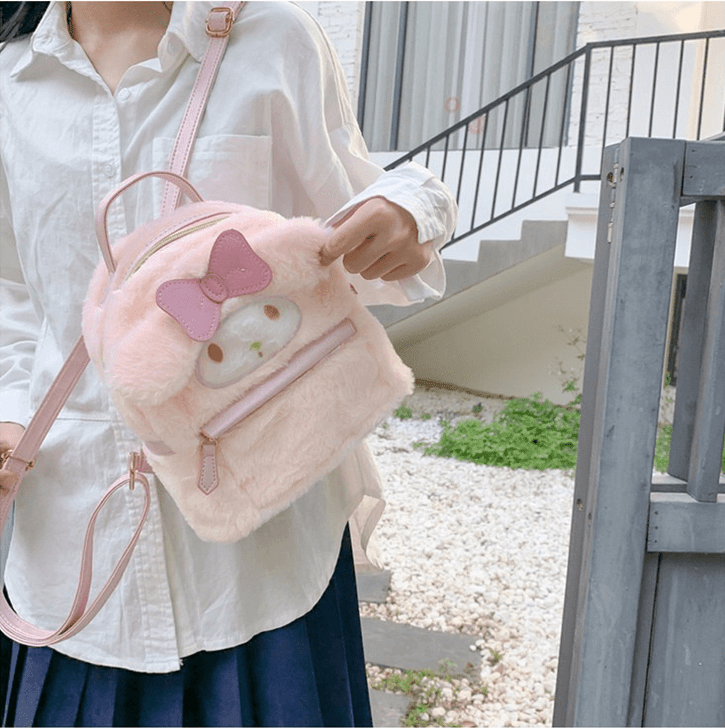 My melody pink plush backpack My melody pink plush backpack