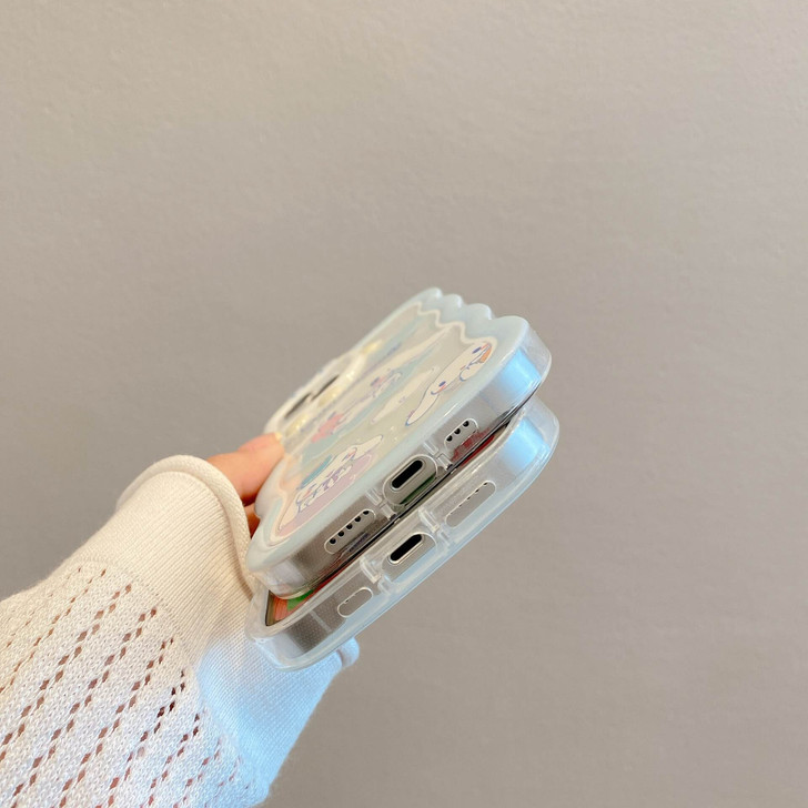 Sanrio character cinnamoroll wavy phone case Sanrio character cinnamoroll wavy phone case