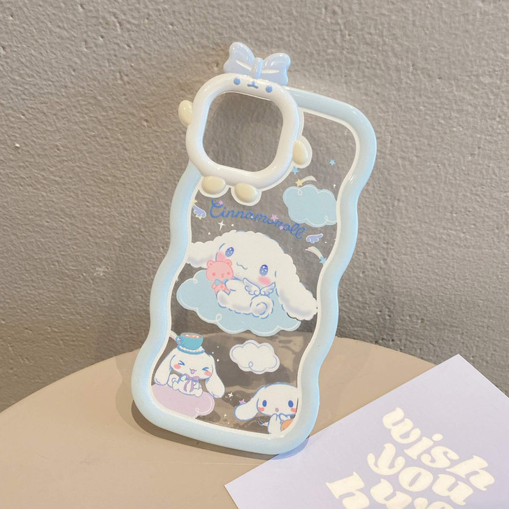 Sanrio character cinnamoroll wavy phone case Sanrio character cinnamoroll wavy phone case