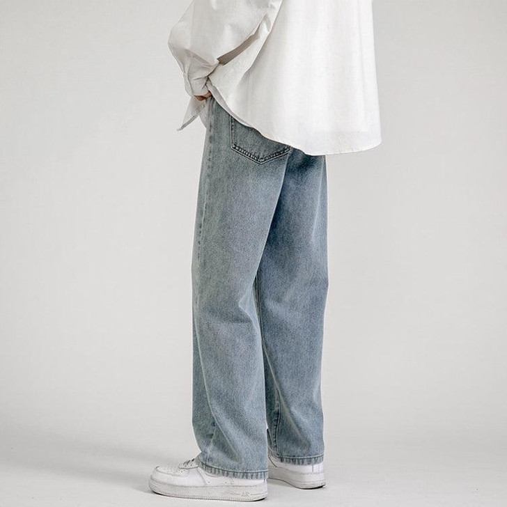 Soft Boy Casual Baggy Jeans - Cosmique Studio