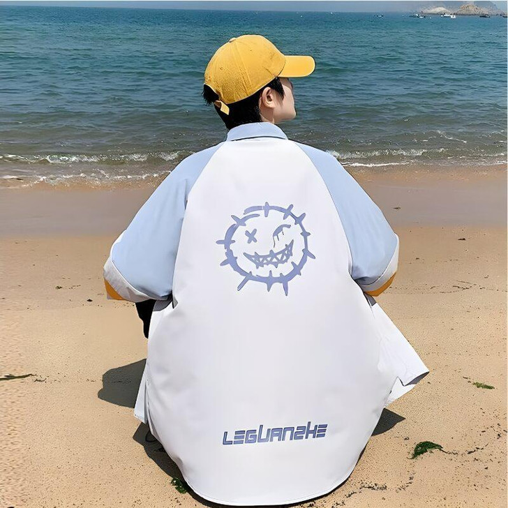 Soft Boy Smile Oversized Men Shirt