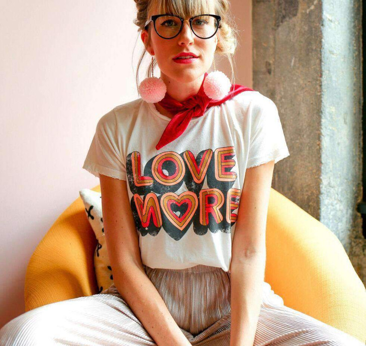 love more tee in white
