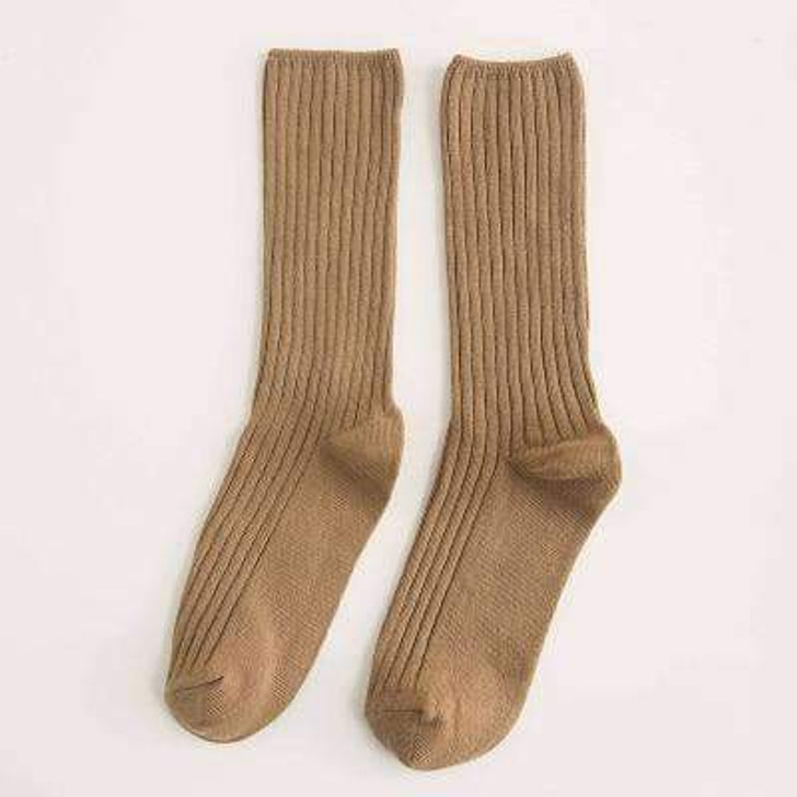 retro style socks in khaki retro style socks in khaki