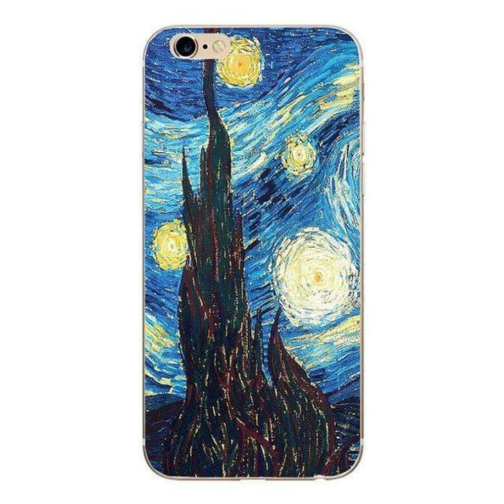 colorful phone case the starry night van gogh