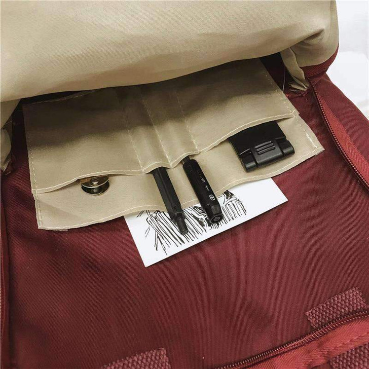 junior company retro backpack in red junior company retro backpack in red