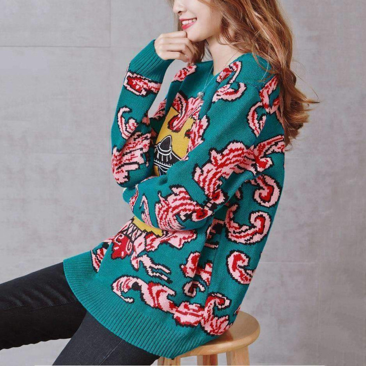 ufo clouds kni̇tted sweater ufo clouds kni̇tted sweater