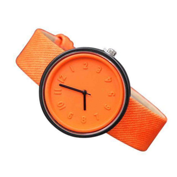 sugar fabric hello watch in orange