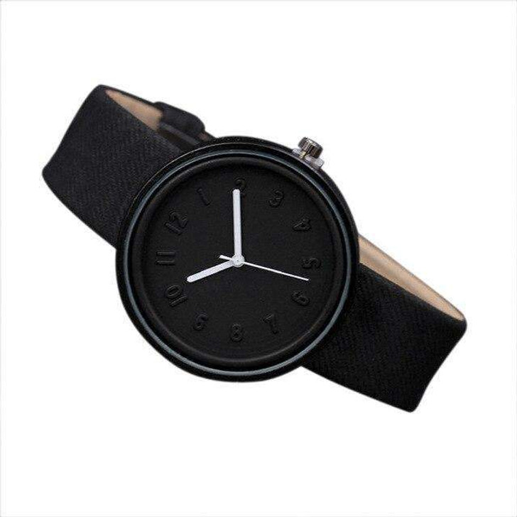 sugar fabric hello watch in black