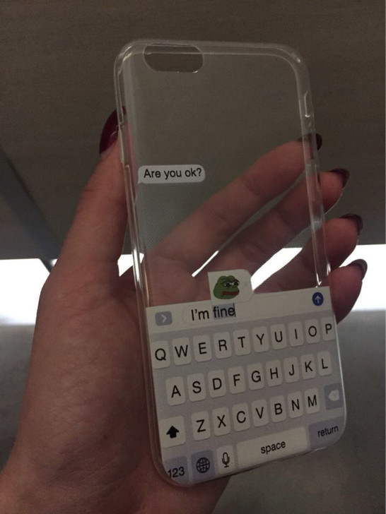 Funny meme are you ok i am fine phone case