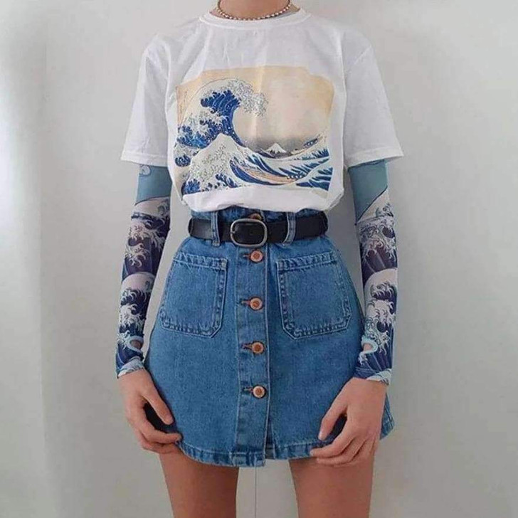 THE GREAT WAVE OFF KANAGAWA TEE-Cosmique Studio