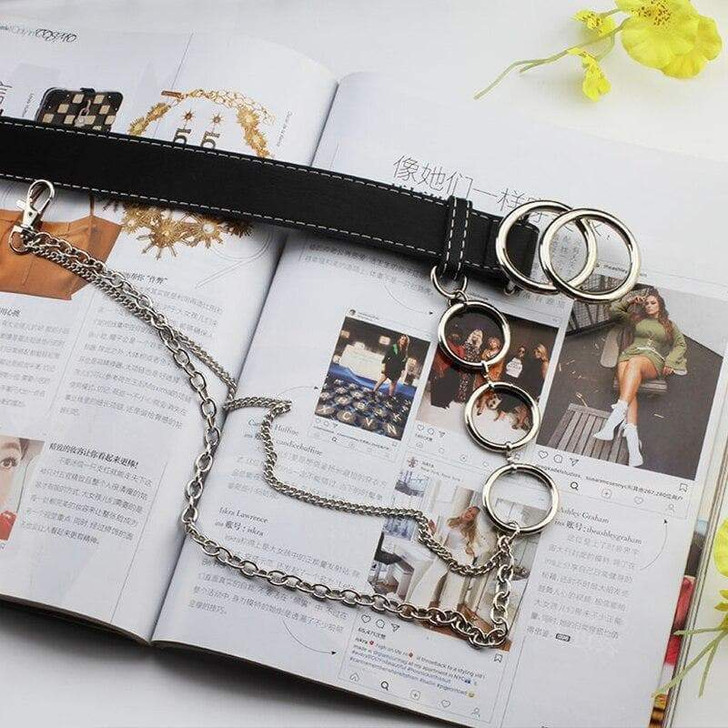 Casual Punk Chain Waist Wristbands Belt - Cosmique Studio Aesthetic ...