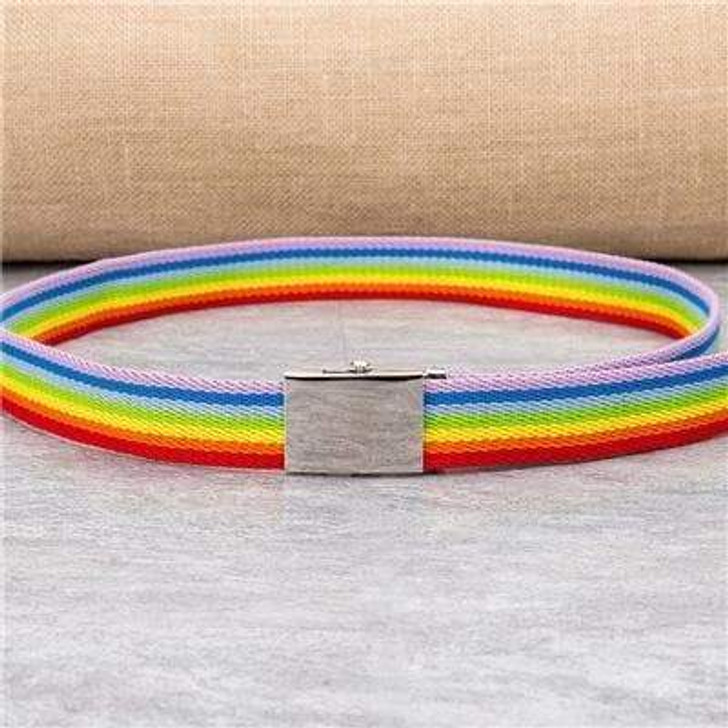 CANVAS RAINBOW LONG BELT-Cosmique Studio