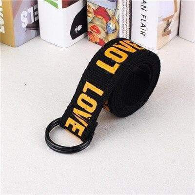 KING SIZE D RING CANVAS BELT-Cosmique Studio