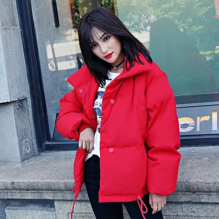 KOREAN STYLE WINTER PUFFER JACKET-Cosmique Studio KOREAN STYLE WINTER PUFFER JACKET-Cosmique Studio