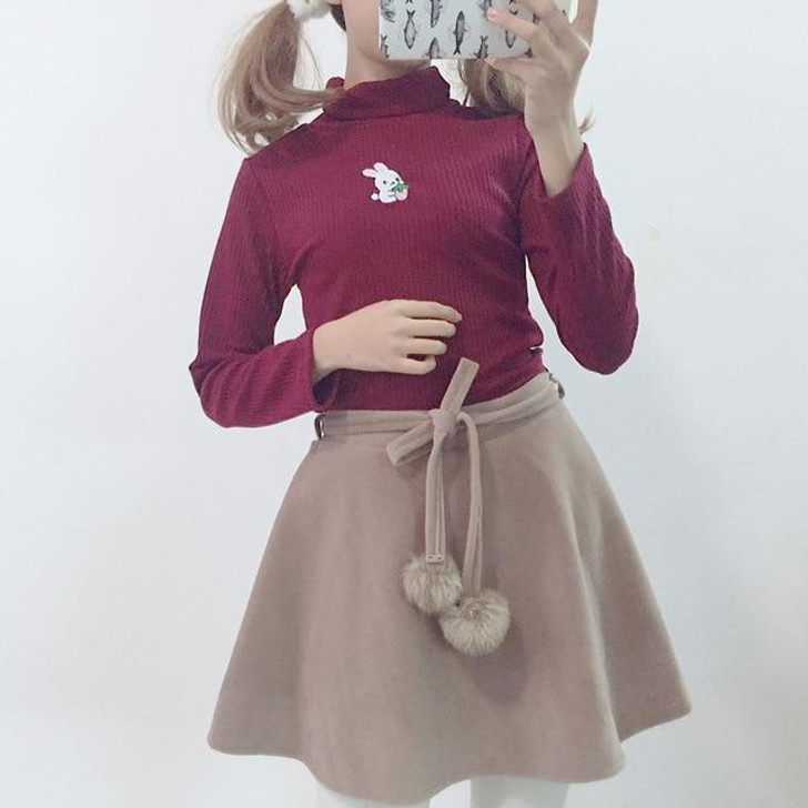 CUTE LOLITA KAWAII RABIIT SWEATER-Cosmique Studio CUTE LOLITA KAWAII RABIIT SWEATER-Cosmique Studio
