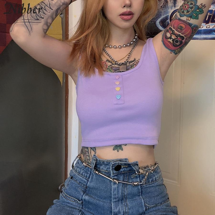 HOT CASUAL RIBBED KNIT CROP TOP-Cosmique Studio