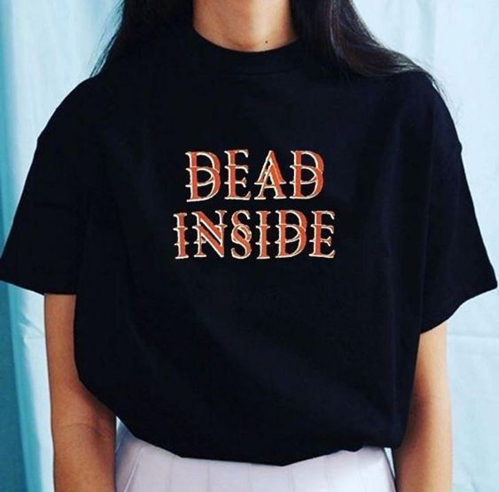 GOTHIC DEAD INSIDE TEE-Cosmique Studio GOTHIC DEAD INSIDE TEE-Cosmique Studio